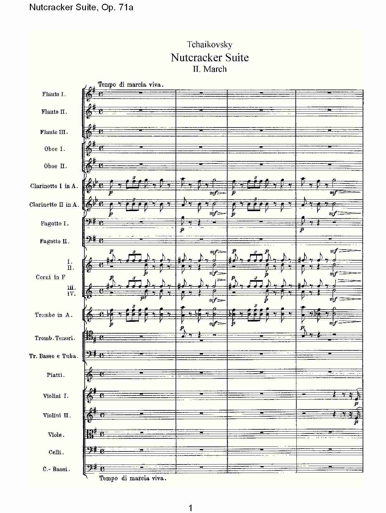 Nutcracker Suite, Op.71a   胡桃铗套曲，Op.71a第二乐章（一）