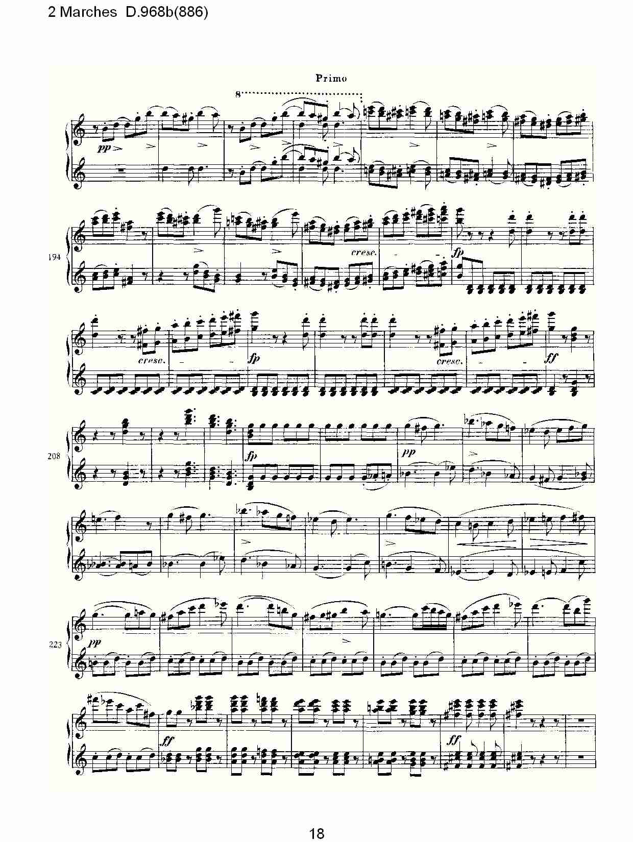 2 Marches D.968b(886)   2进行曲D.968b(886)（四）