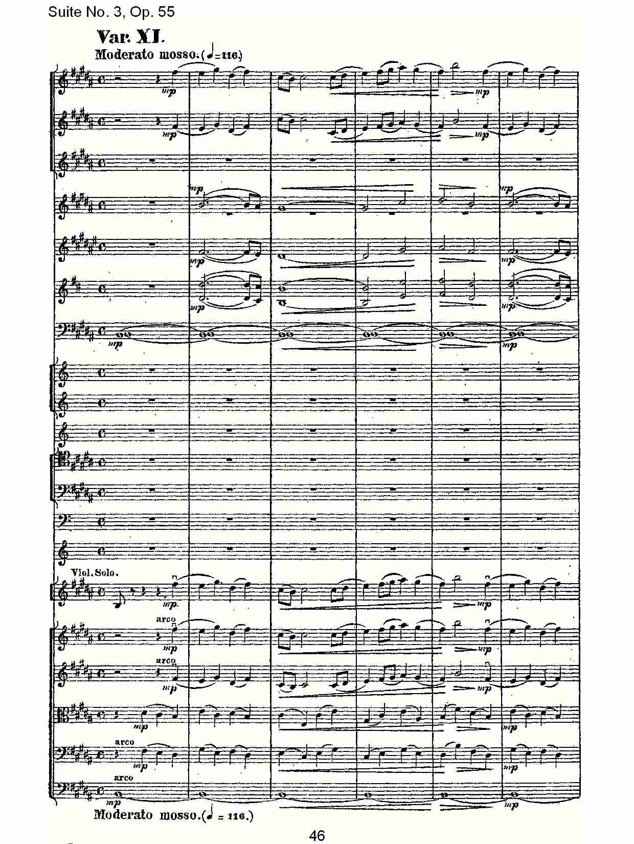 Suite No. 3, Op.55  第三套曲,Op.55第四乐章第一部（十）