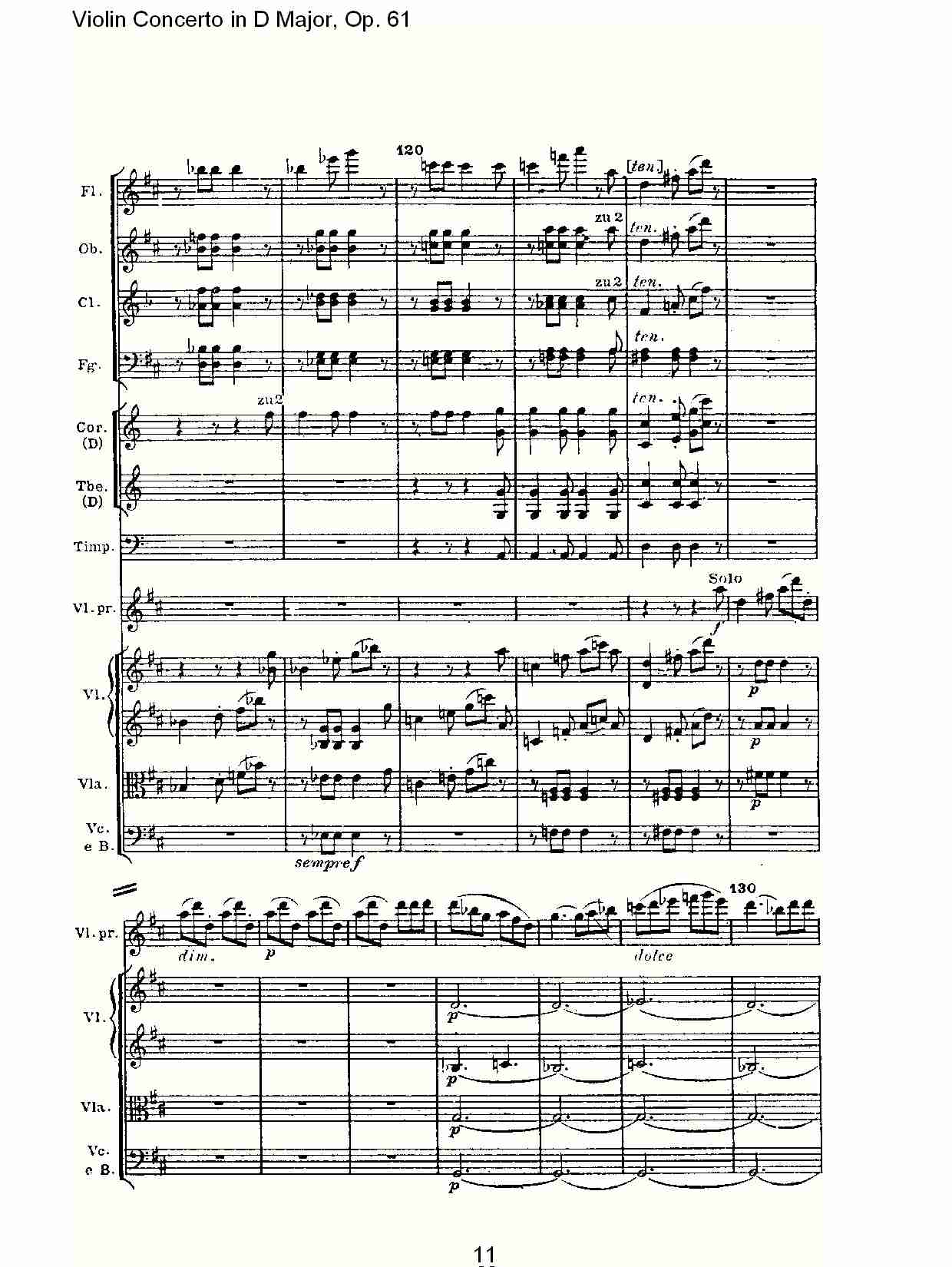 D大调小提琴协奏曲 Op.61第三乐章(二)