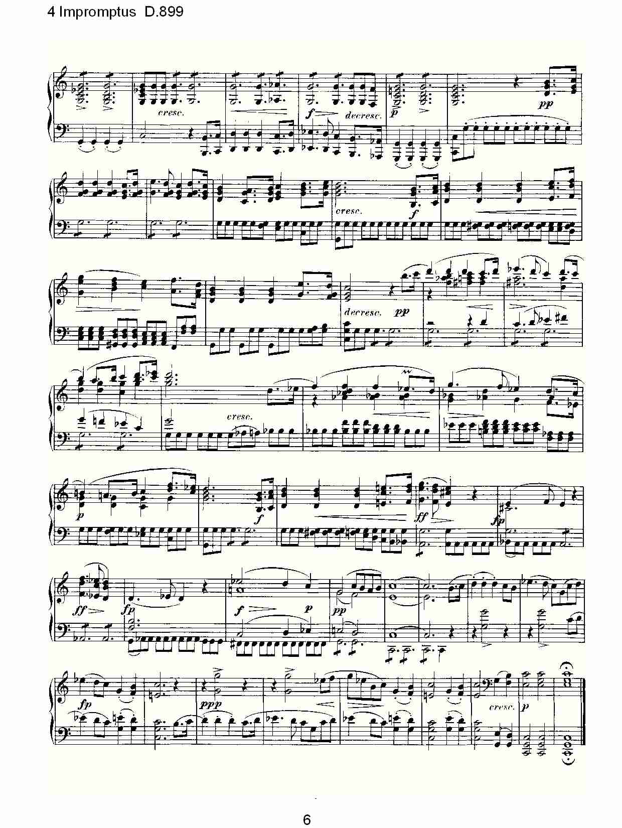 4 Impromptus D.899  4人即兴演奏D.899（二）