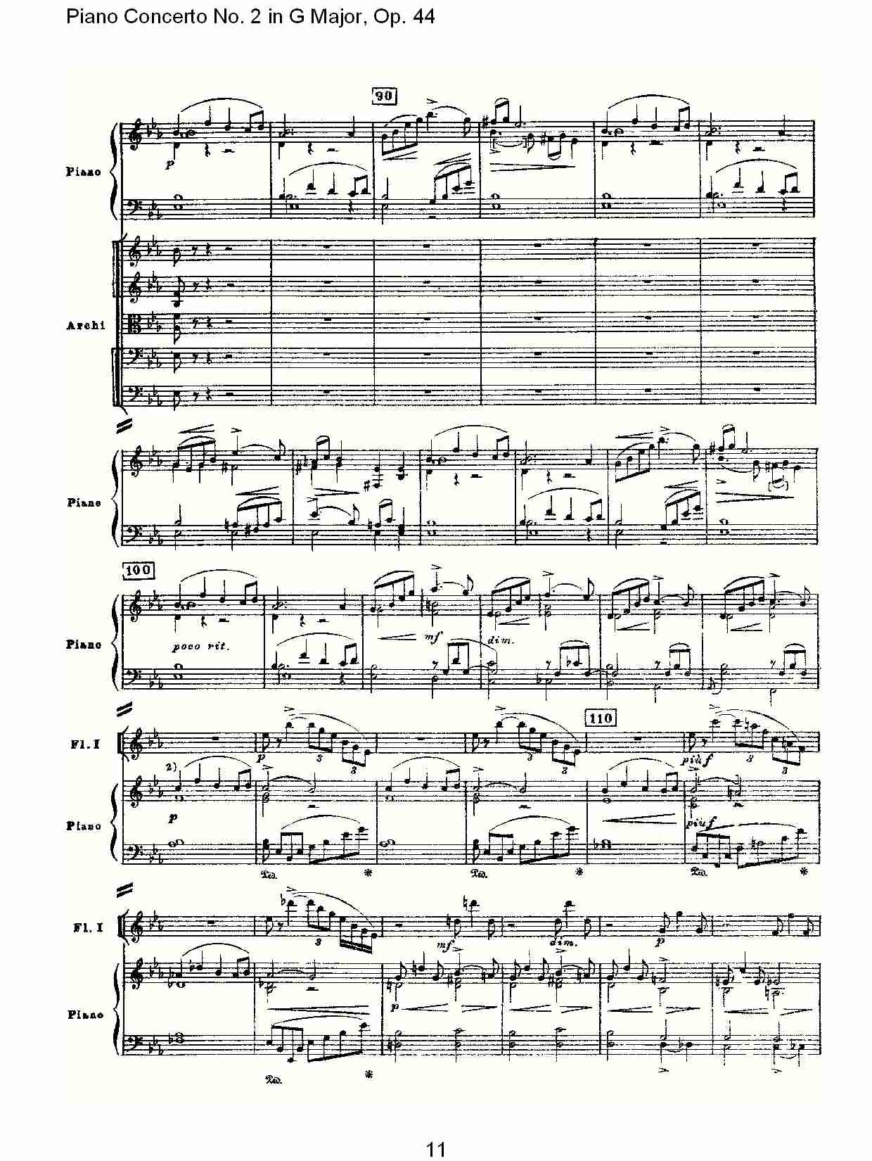 G大调第二钢琴协奏曲, Op.44第一乐章（三）
