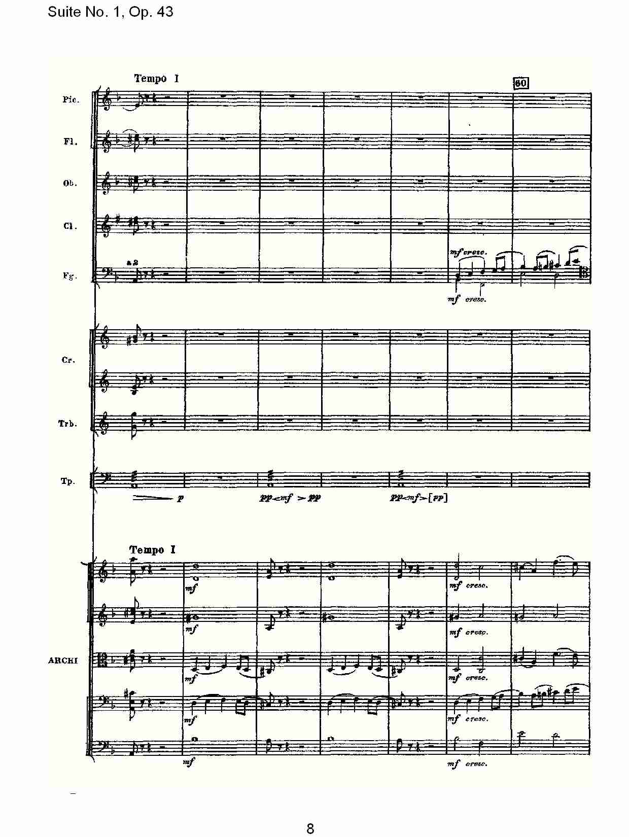 Suite No.1, Op.43   第一套曲,Op.43第一乐章（二）