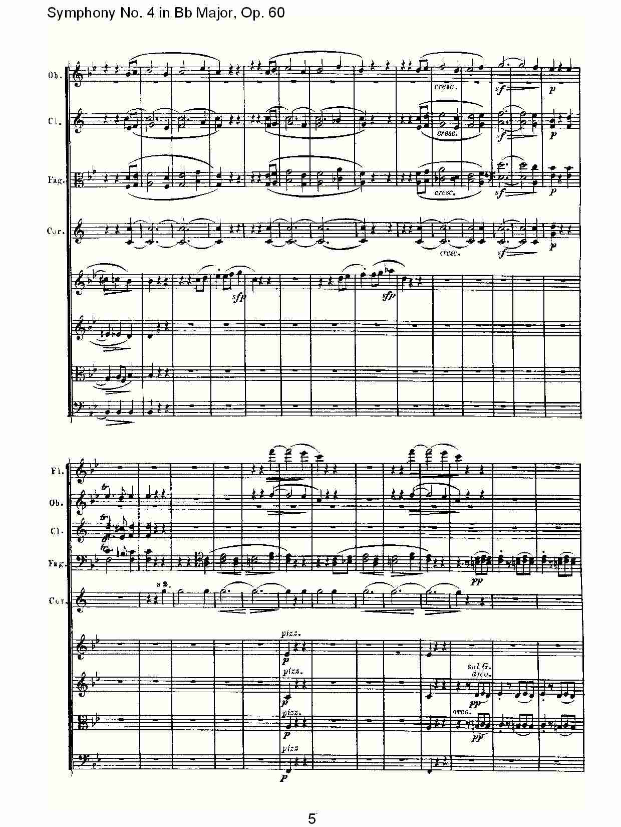 bB大调第四交响曲 Op.60 第三乐章