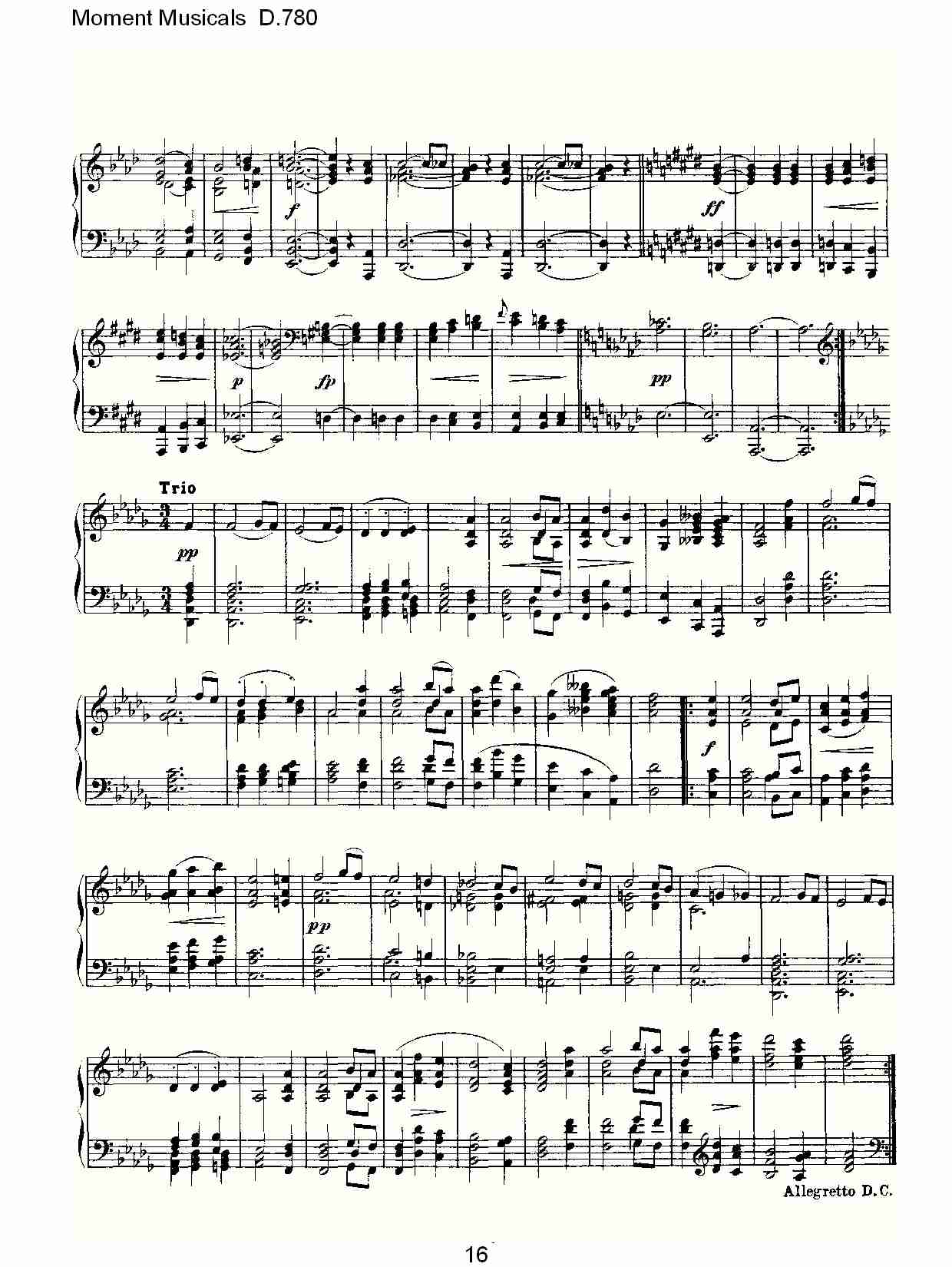 Moment Musicals D.780（四）