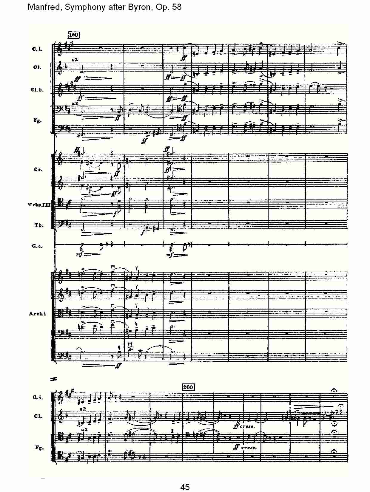 Manfred, Symphony after Byron, Op.58第四乐章第一部（九）