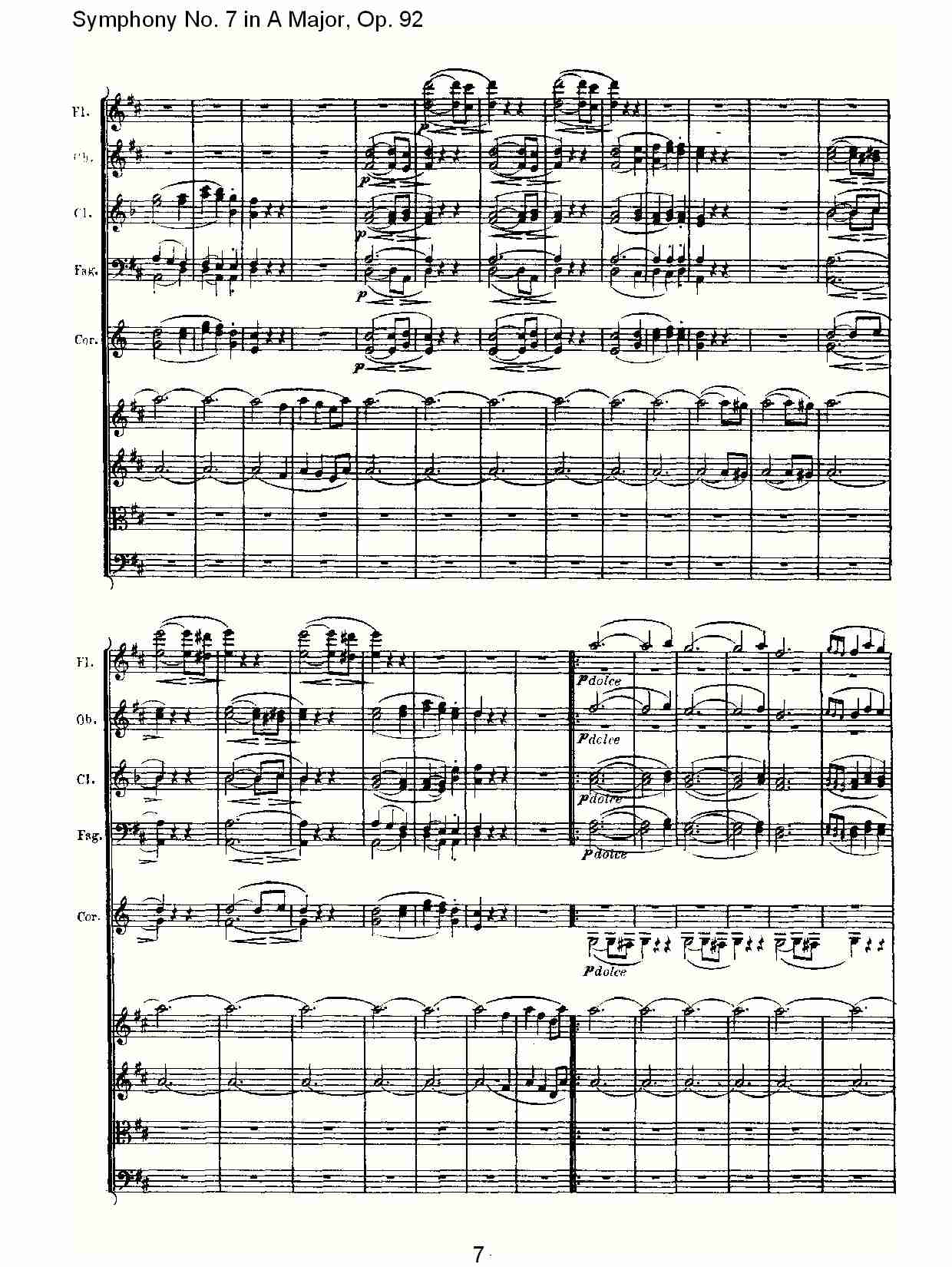 A大调第七交响曲 Op.92 第三乐章