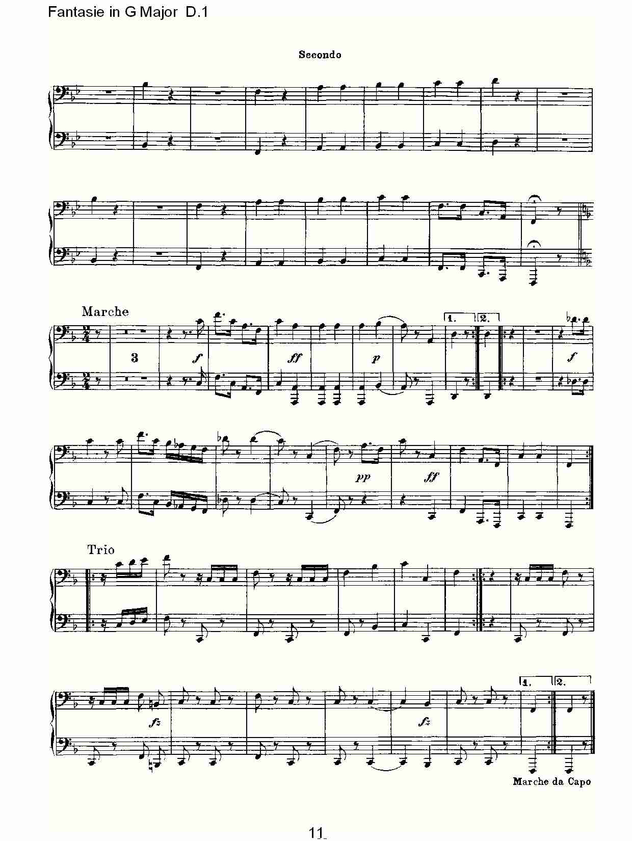 Fantasie in G Major D.1  G大调幻想曲D.1（三）