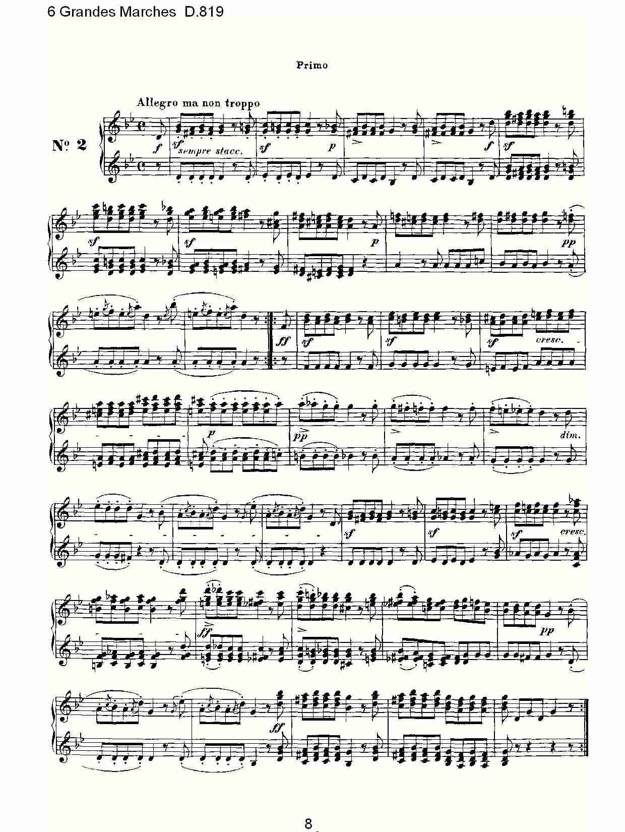 6 Grandes Marches D.819  6贵族进行曲D.819（二）
