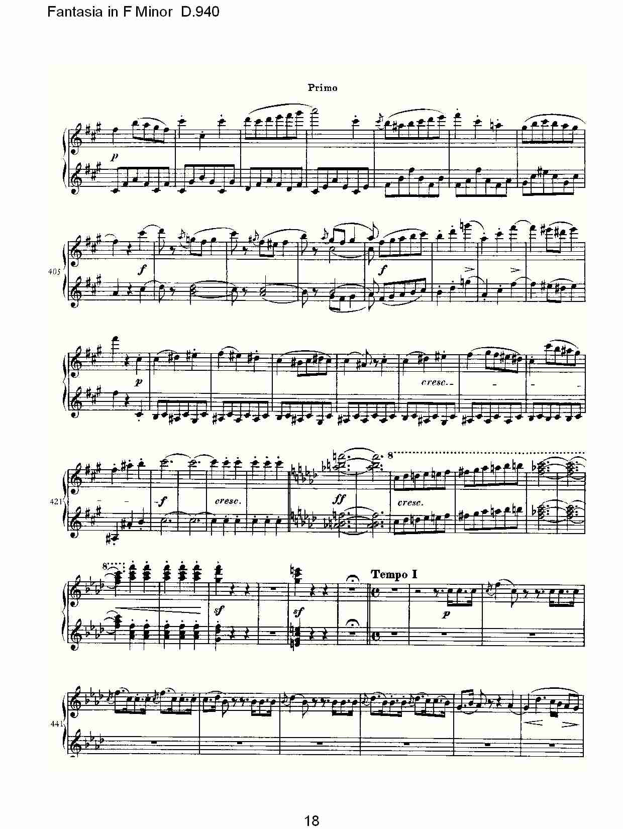 Fantasia in F Minor D.940  F小调幻想曲D.940（四）