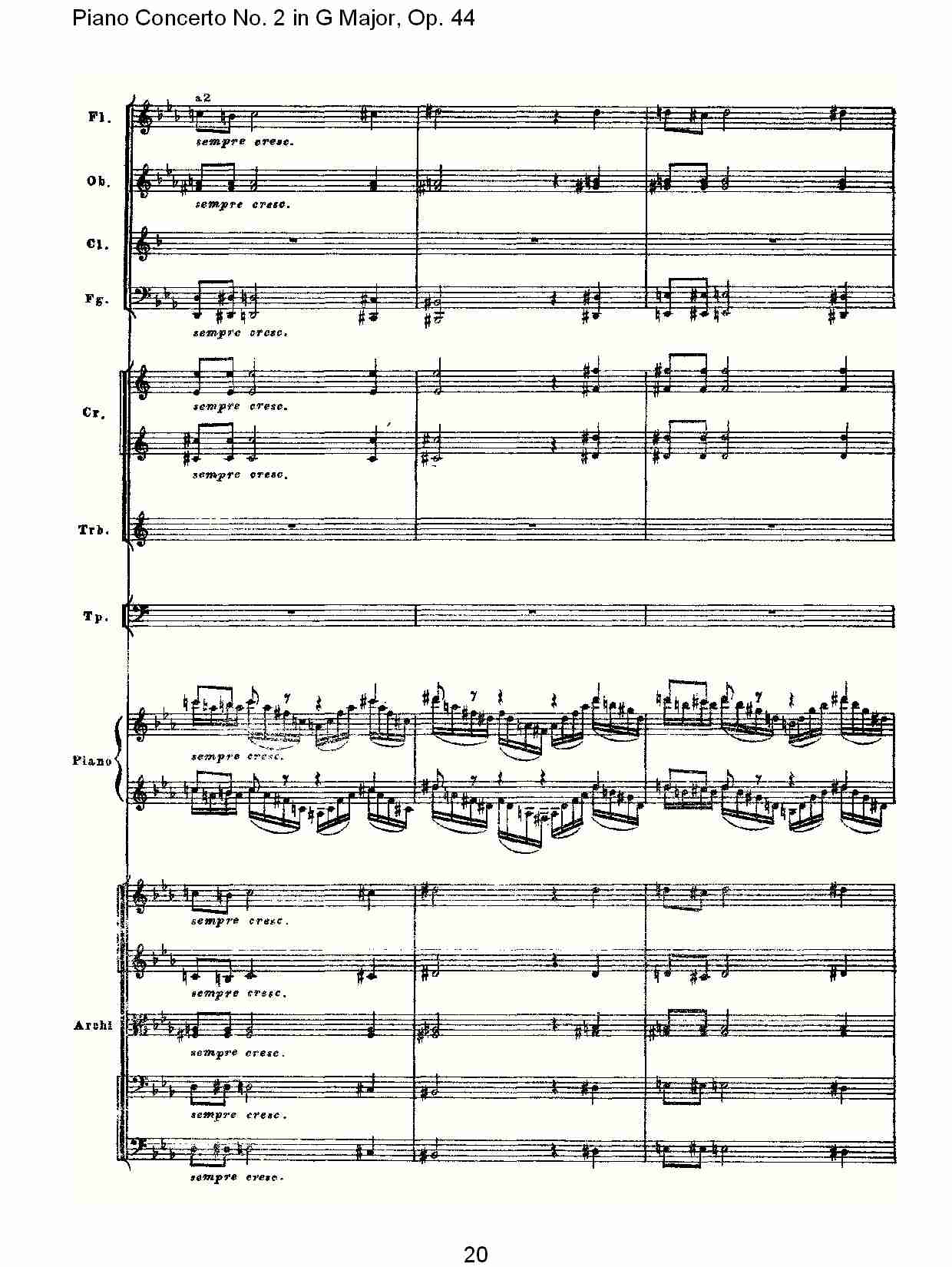 G大调第二钢琴协奏曲, Op.44第一乐章（四）