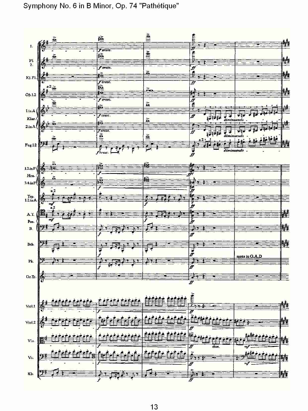 B小调第六交响曲,Op.74