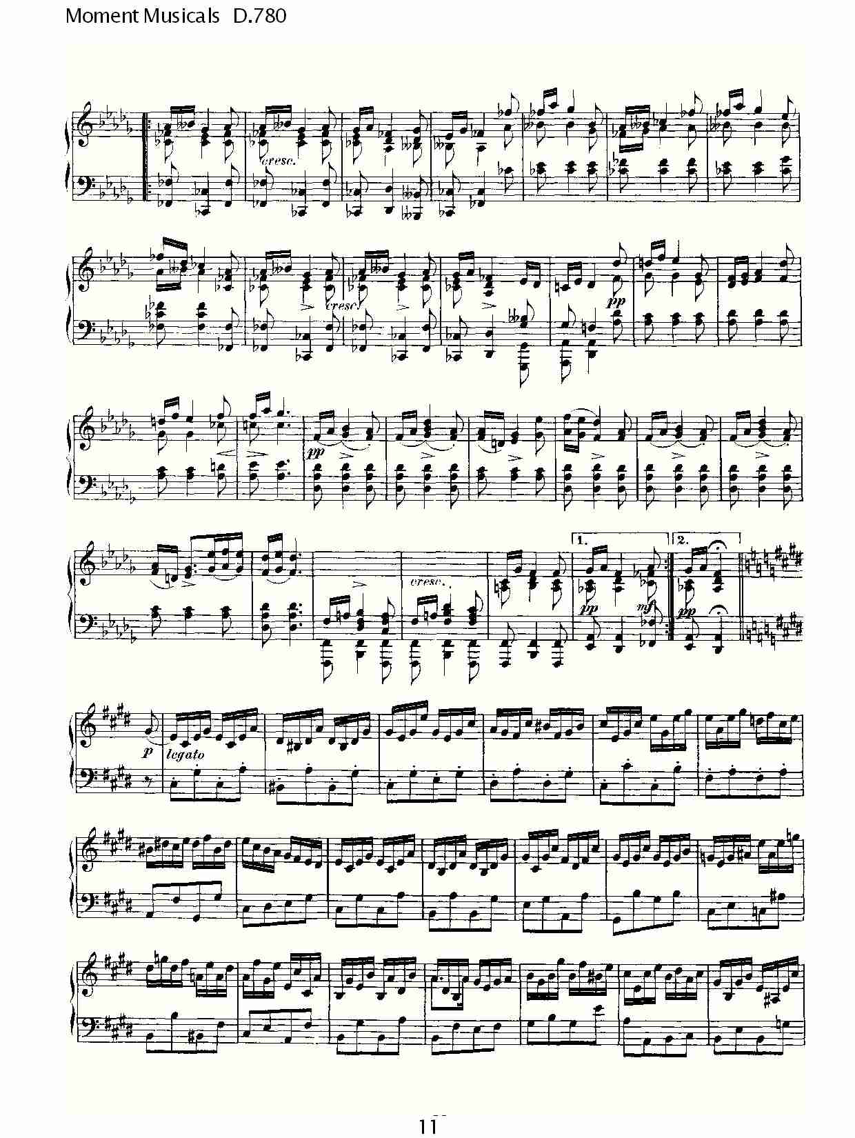 Moment Musicals D.780（三）
