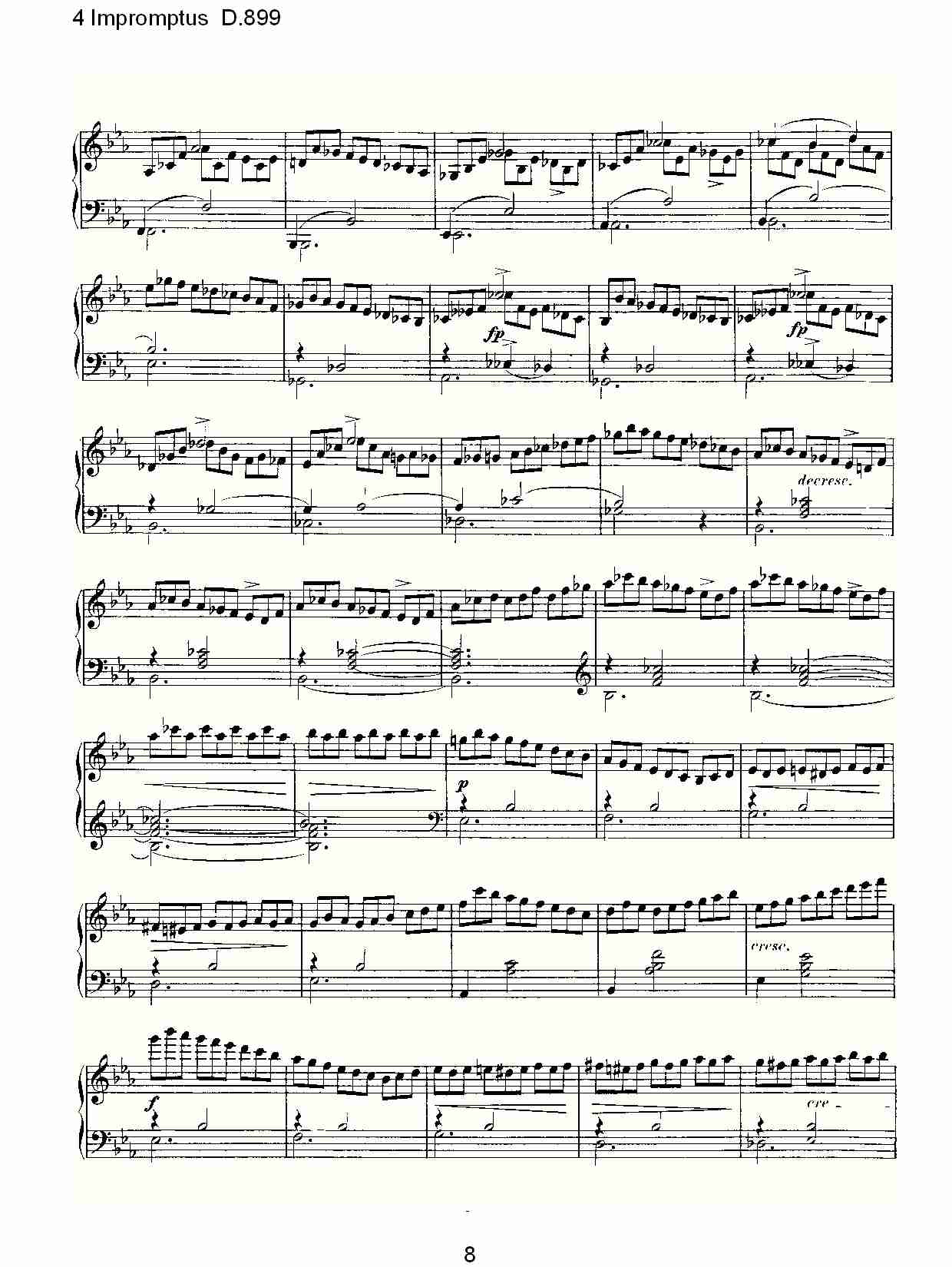 4 Impromptus D.899  4人即兴演奏D.899（二）