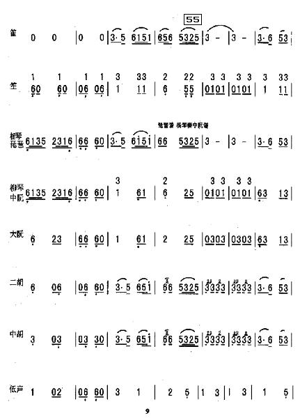 洗衣歌总谱