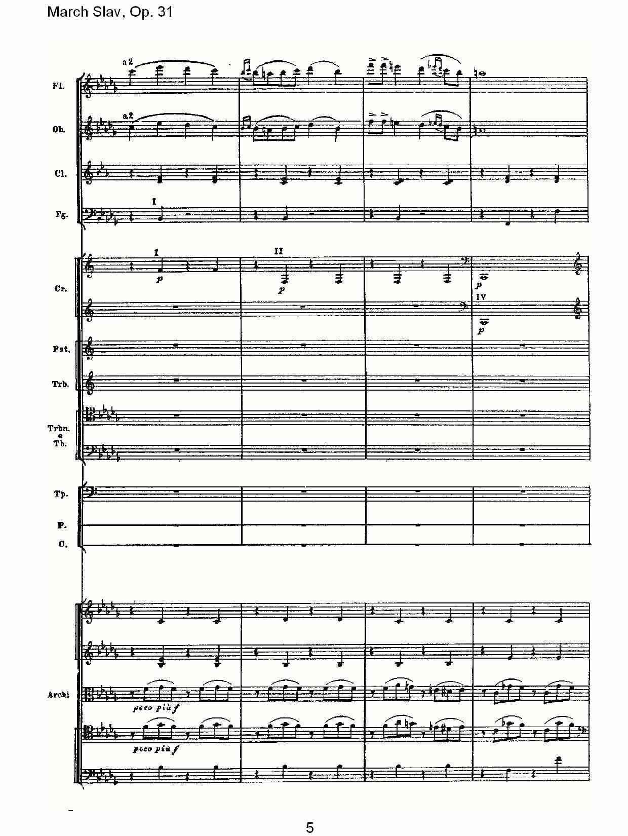 March Slav, Op.31   斯拉夫进行曲，Op.31（一）