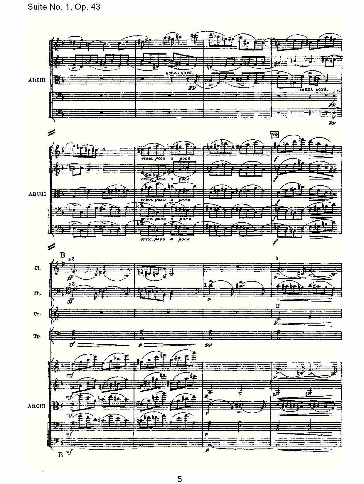 Suite No.1, Op.43   第一套曲,Op.43第一乐章（一）
