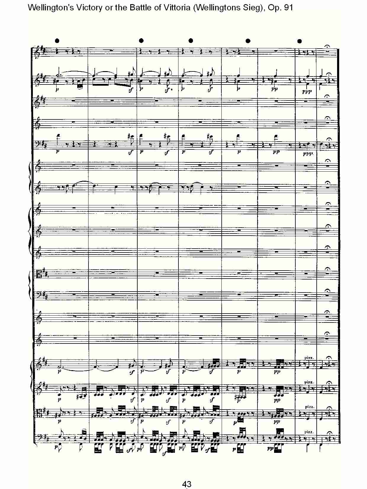 (Wellingtons Sieg), Op.91(第一乐章)(五)