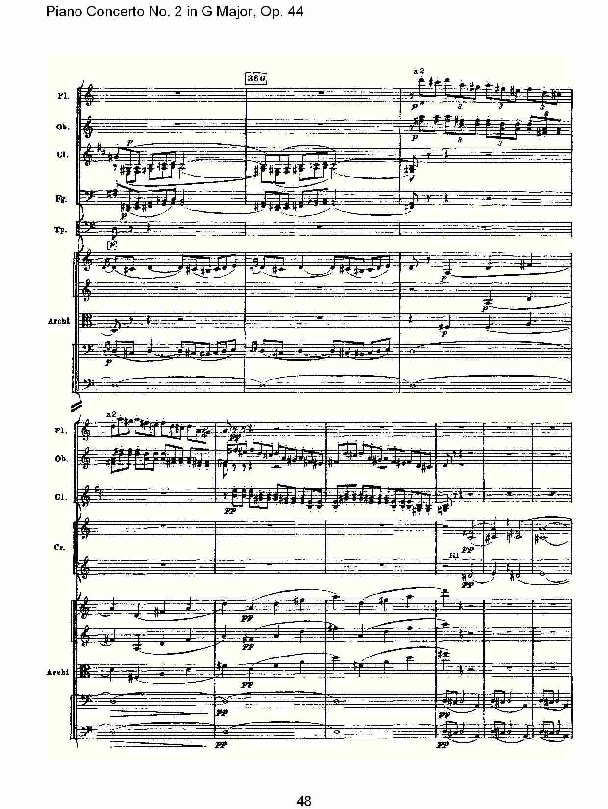 G大调第二钢琴协奏曲, Op.44第一乐章（十）
