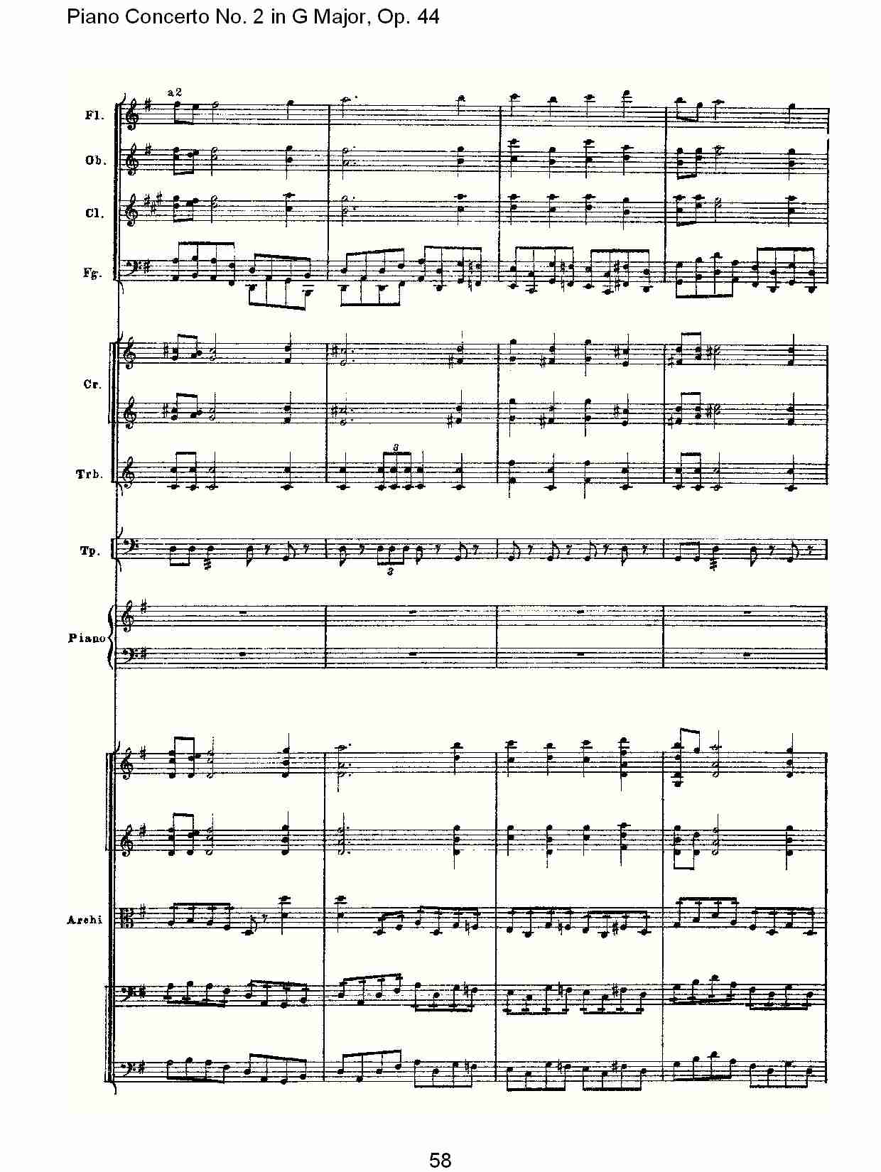 G大调第二钢琴协奏曲, Op.44第一乐章（十二）