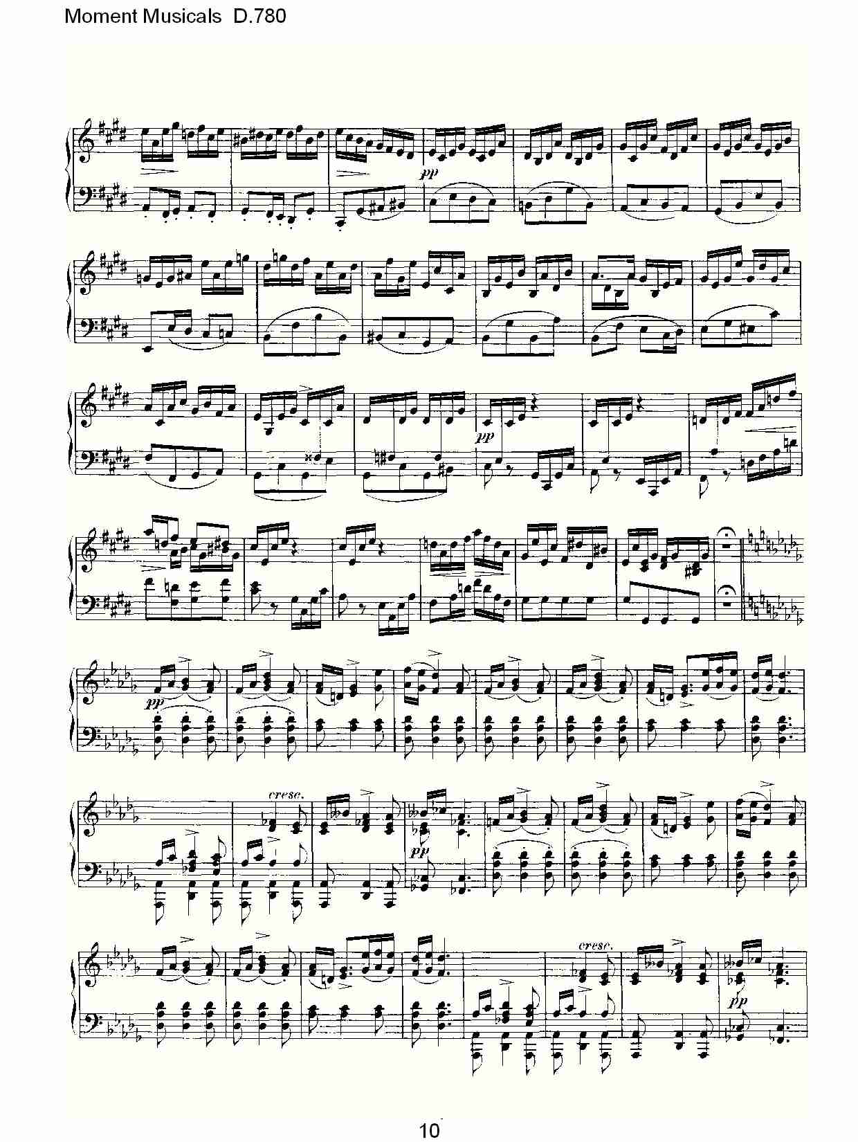 Moment Musicals D.780（二）