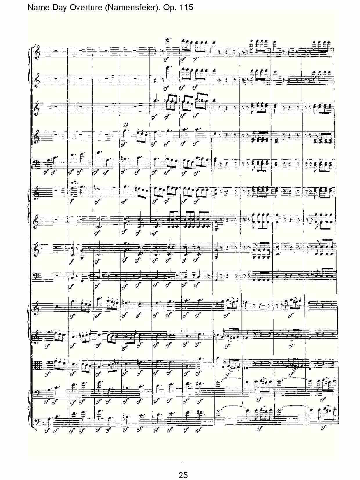 Name Day Overture (Namensfeier), Op. 115（三）