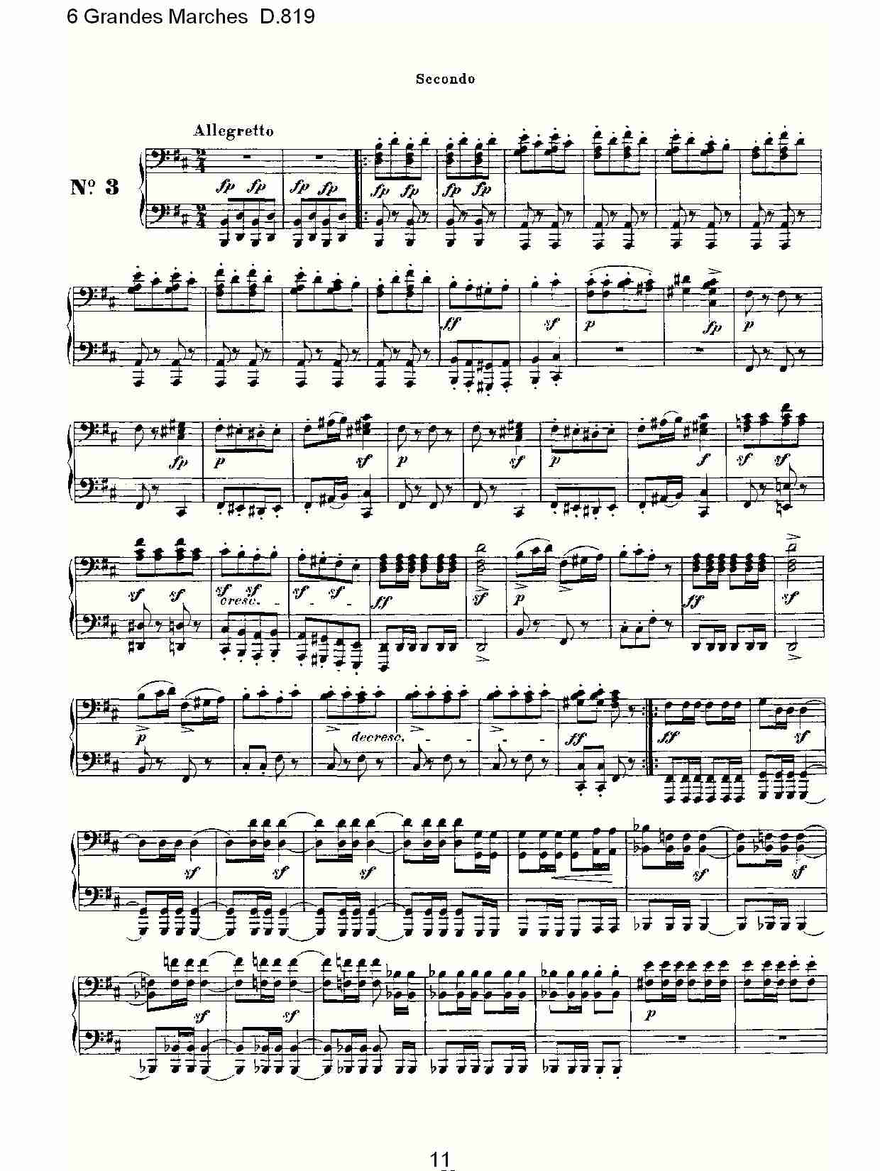 6 Grandes Marches D.819  6贵族进行曲D.819（三）