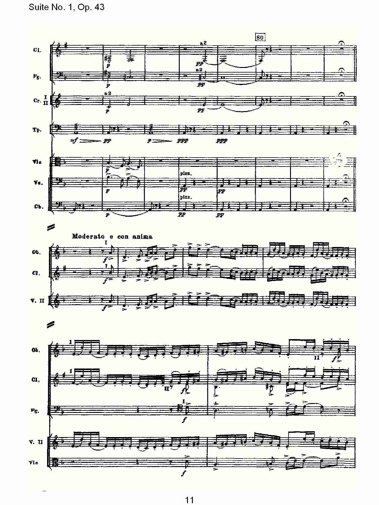 Suite No.1, Op.43   第一套曲,Op.43第一乐章（三）