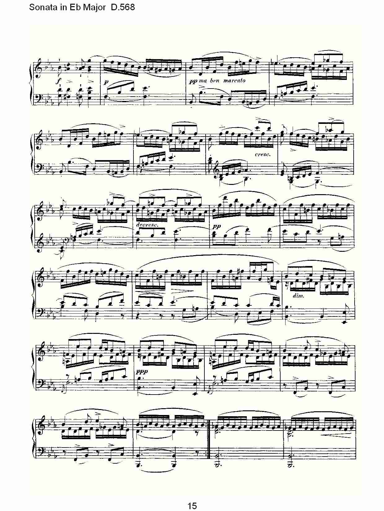 Sonata in Eb Major D.568 Eb大调奏鸣曲D.568（三）