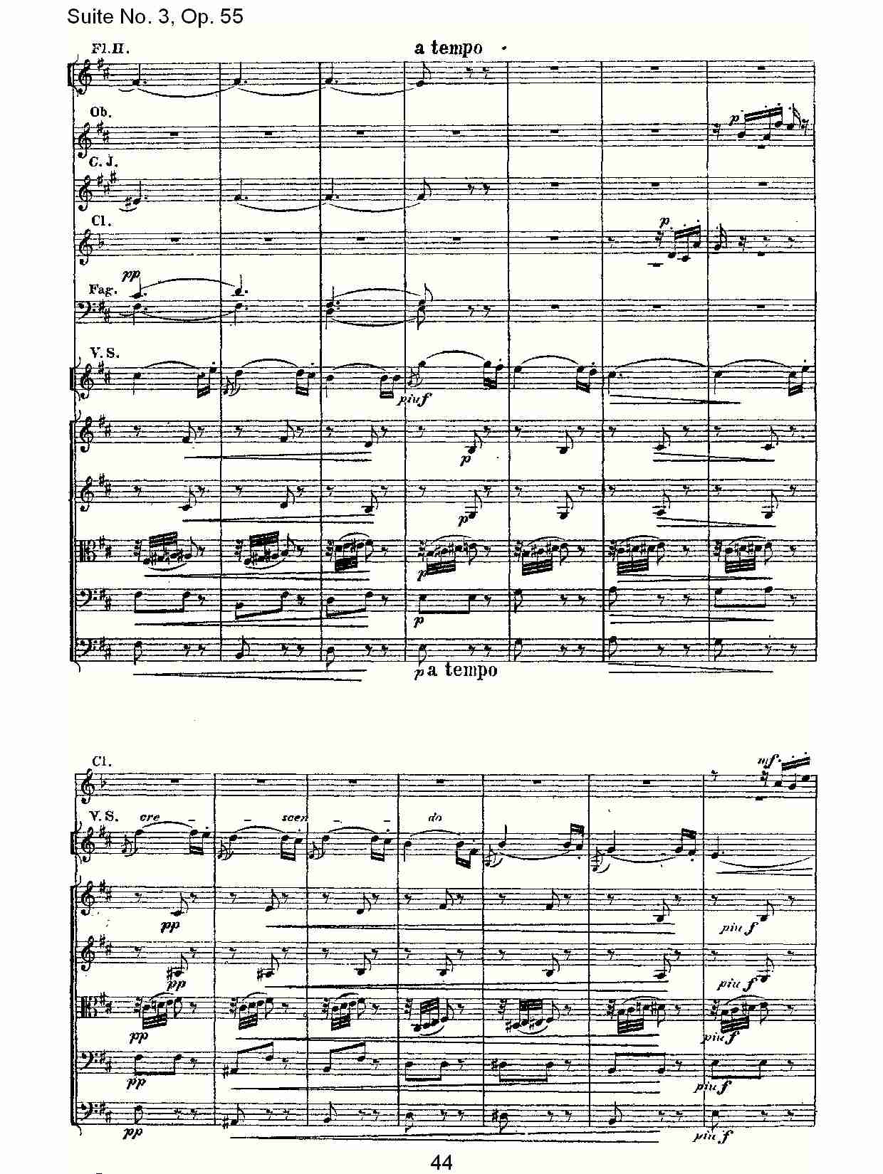 Suite No. 3, Op.55  第三套曲,Op.55第四乐章第一部（九）