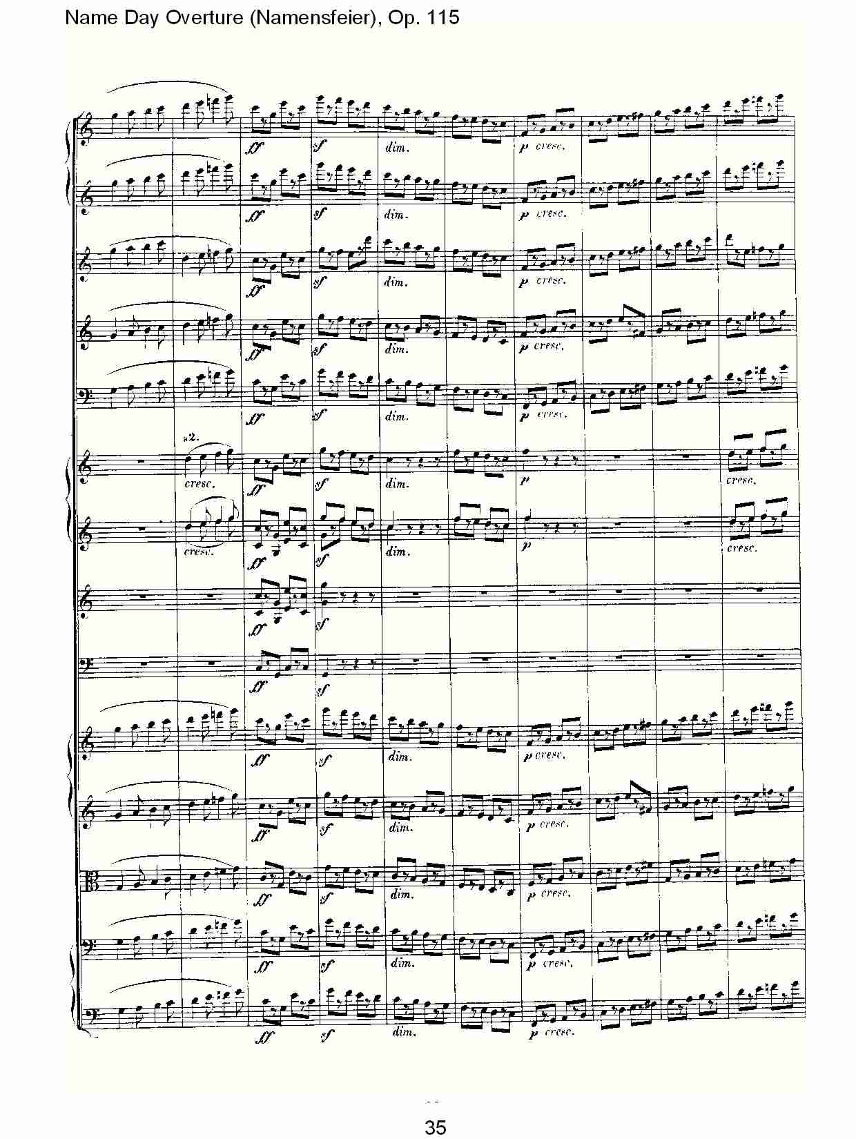 Name Day Overture (Namensfeier), Op. 115（四）