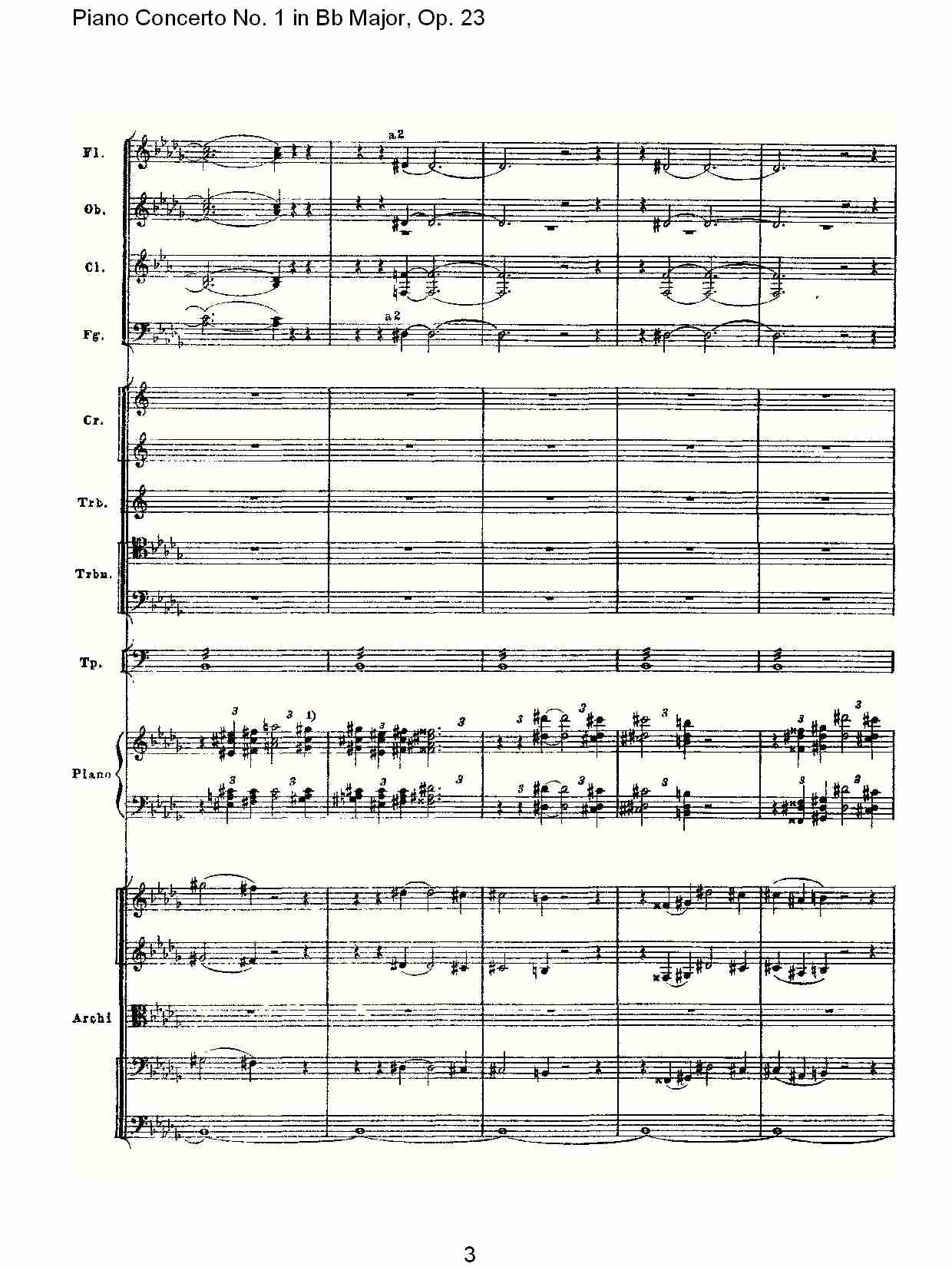 Bb大调第一钢琴协奏曲,Op.23第一乐章第二部（一）
