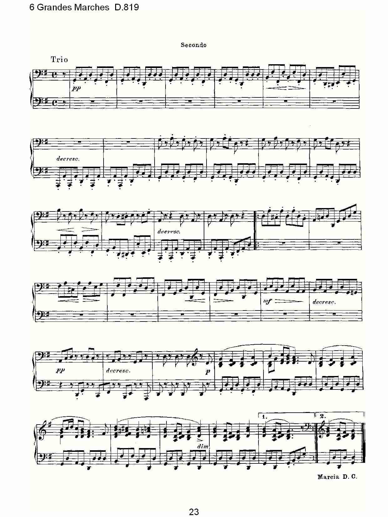 6 Grandes Marches D.819  6贵族进行曲D.819（五）