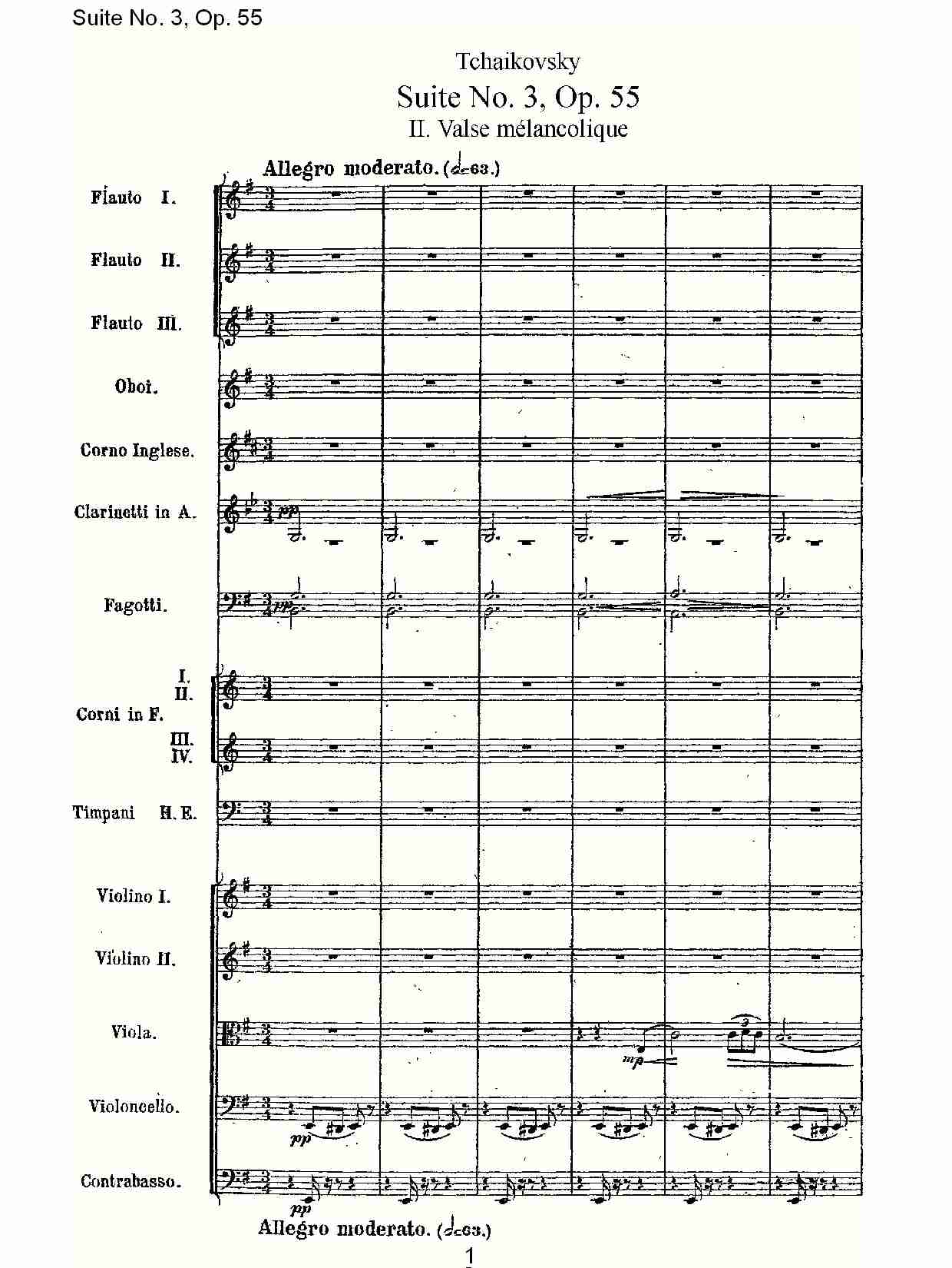 Suite No. 3, Op.55  第三套曲,Op.55第二乐章（一）