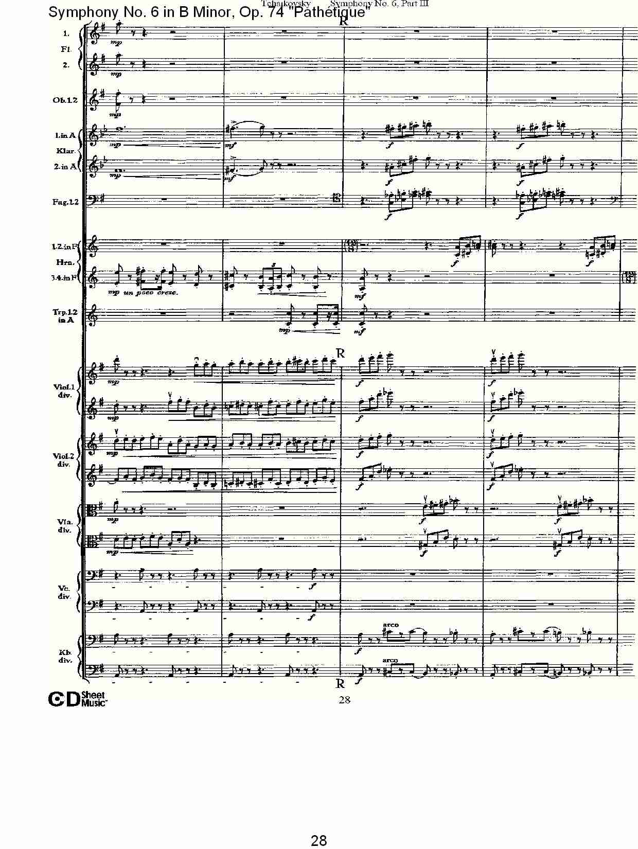 B小调第六交响曲,Op.74