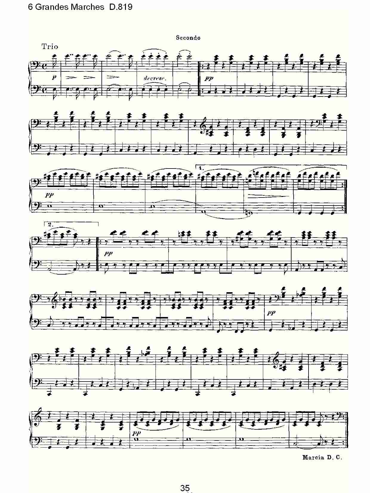6 Grandes Marches D.819  6贵族进行曲D.819（七）