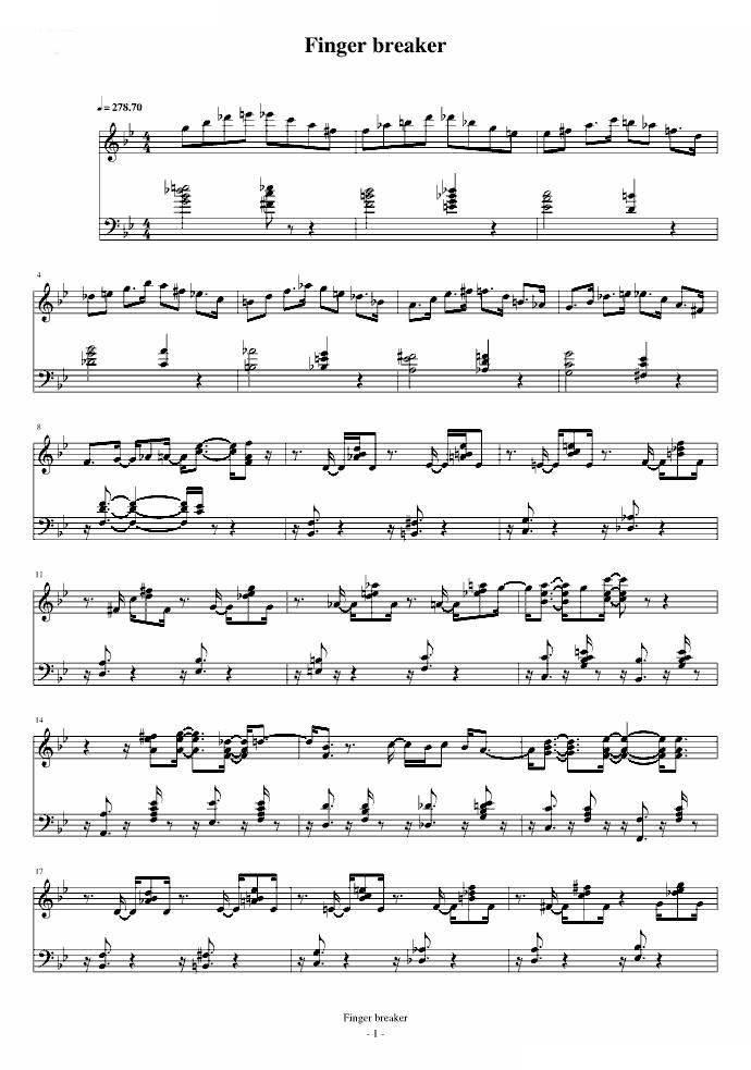 The finger breaker（原版）