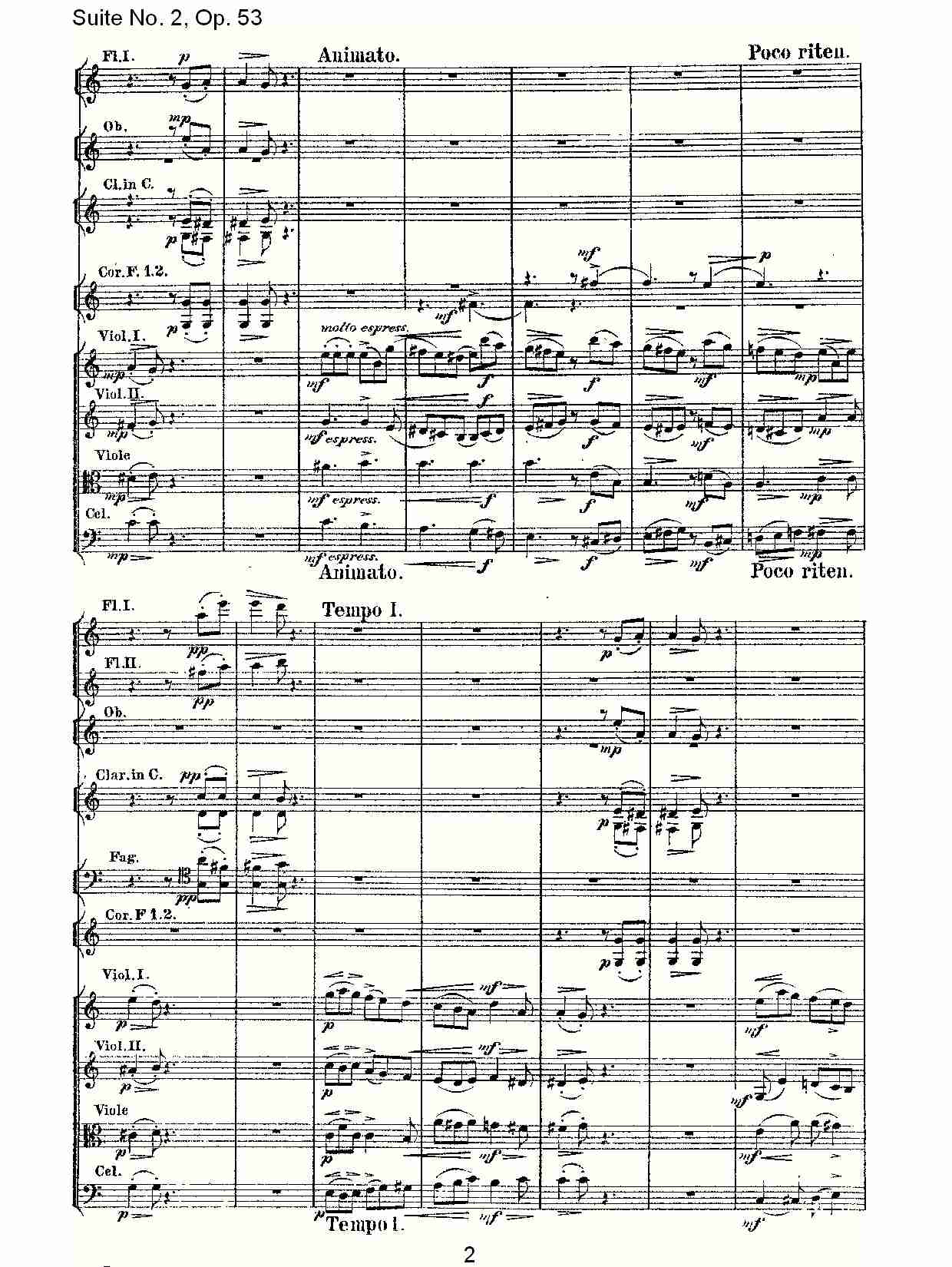 Suite No. 2, Op.53  第二套曲,Op.53第一乐章（一）