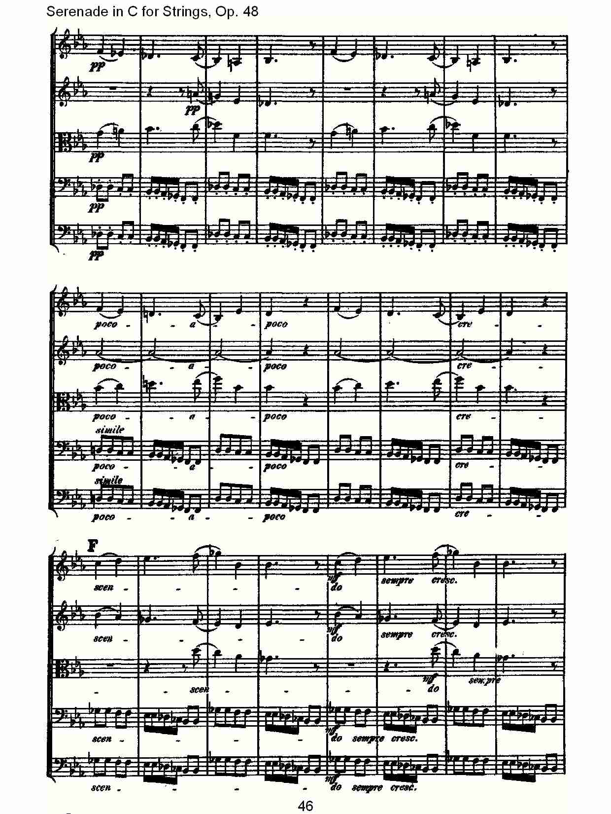 Serenade in C for Strings, Op.48  C调弦乐小夜曲，Op.48（十）