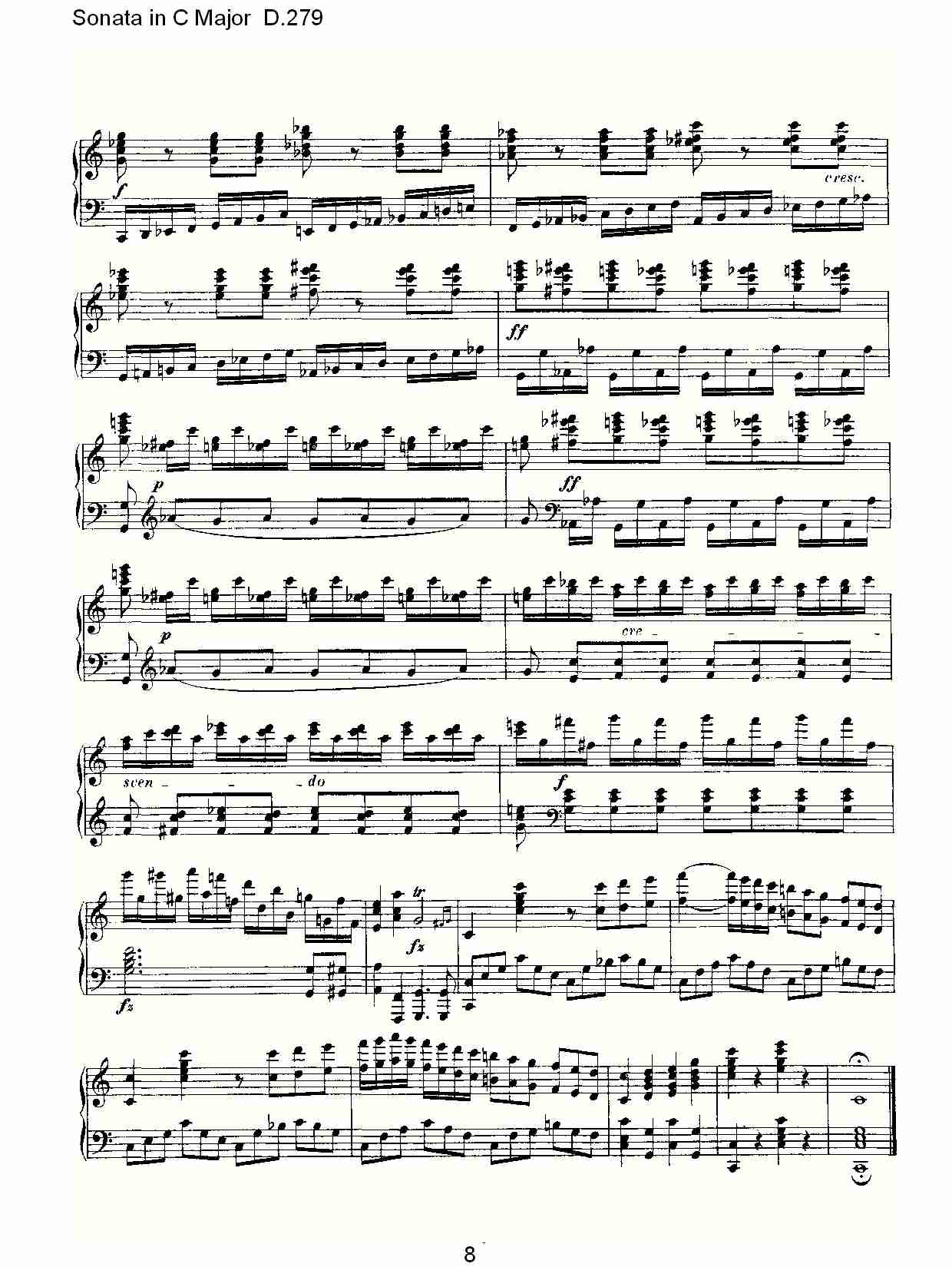 Sonata in C Major D.279  C大调奏鸣曲D.279（二）