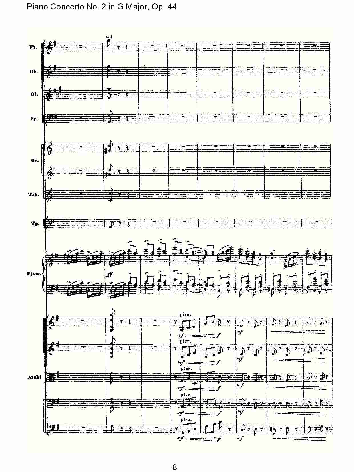 G大调第二钢琴协奏曲, Op.44第三乐章（二）
