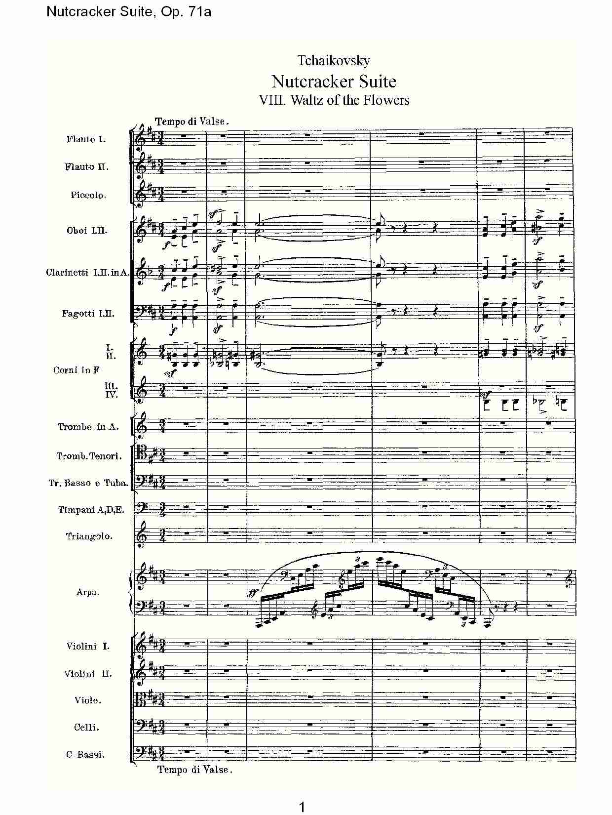 Nutcracker Suite, Op.71a   胡桃铗套曲，Op.71a第八乐章（一）