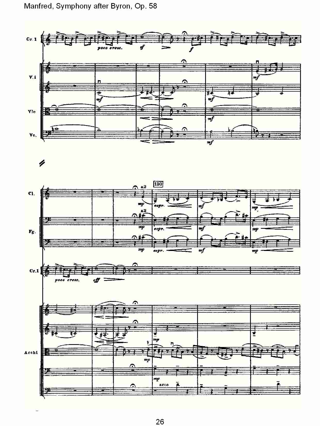 Manfred, Symphony after Byron, Op.58第一乐章（六）