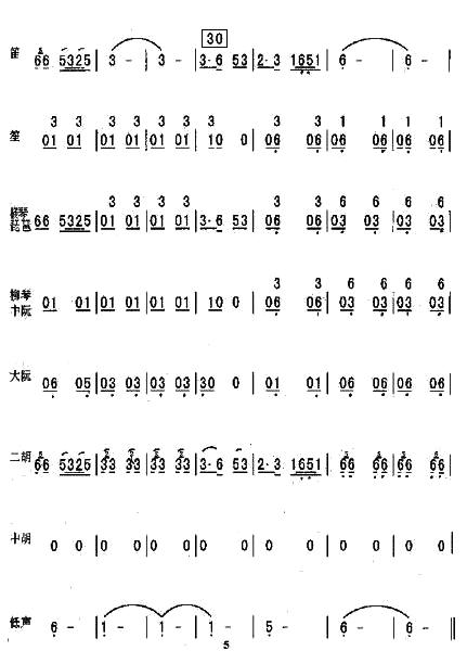 洗衣歌总谱