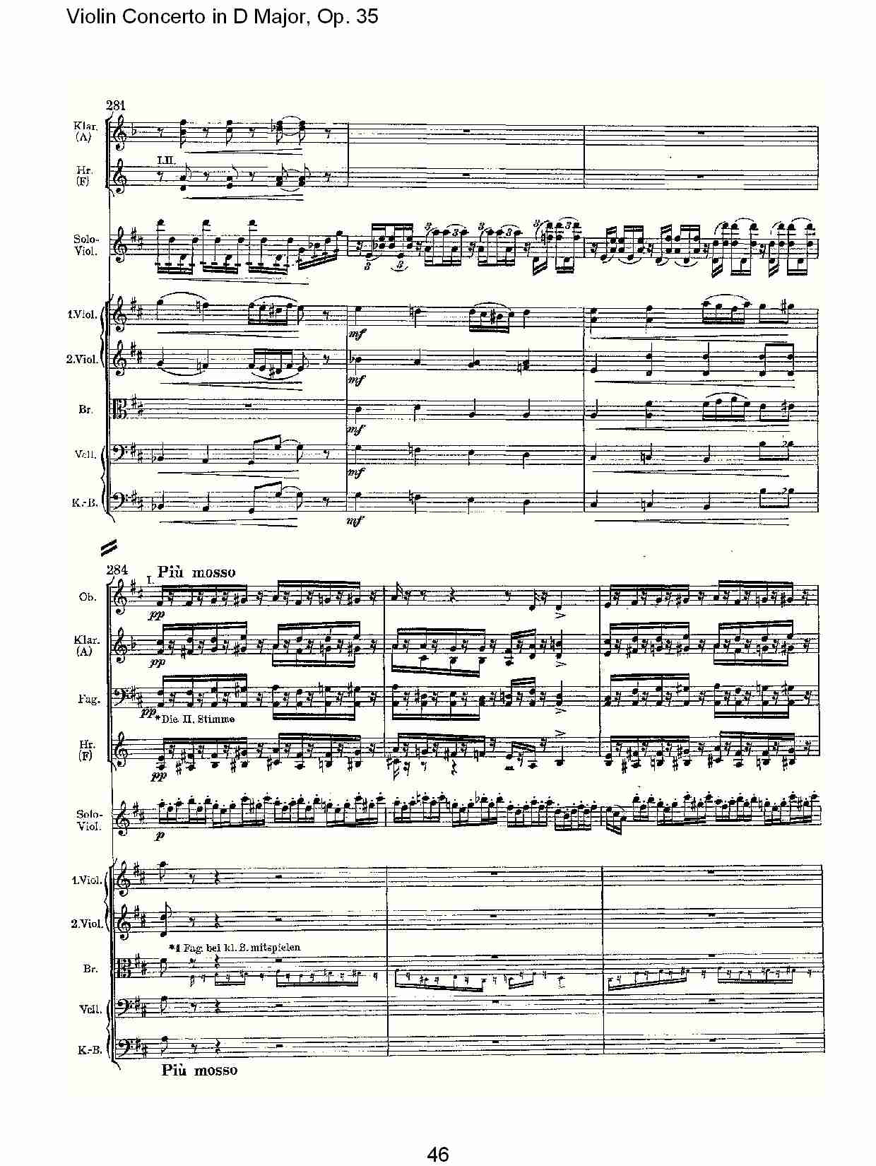 D大调小提琴协奏曲, Op.35第一乐章（十）