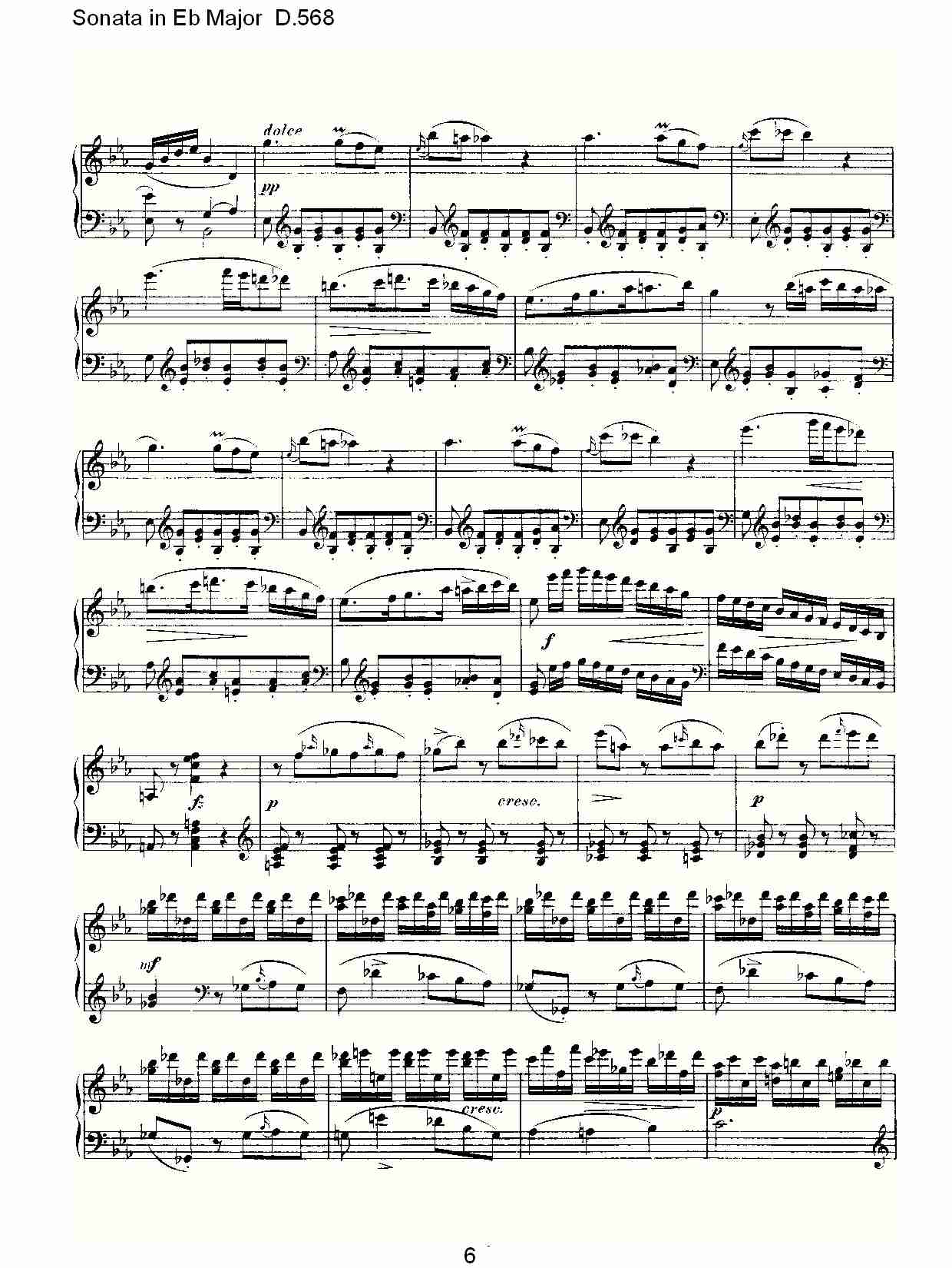 Sonata in Eb Major D.568 Eb大调奏鸣曲D.568（二）