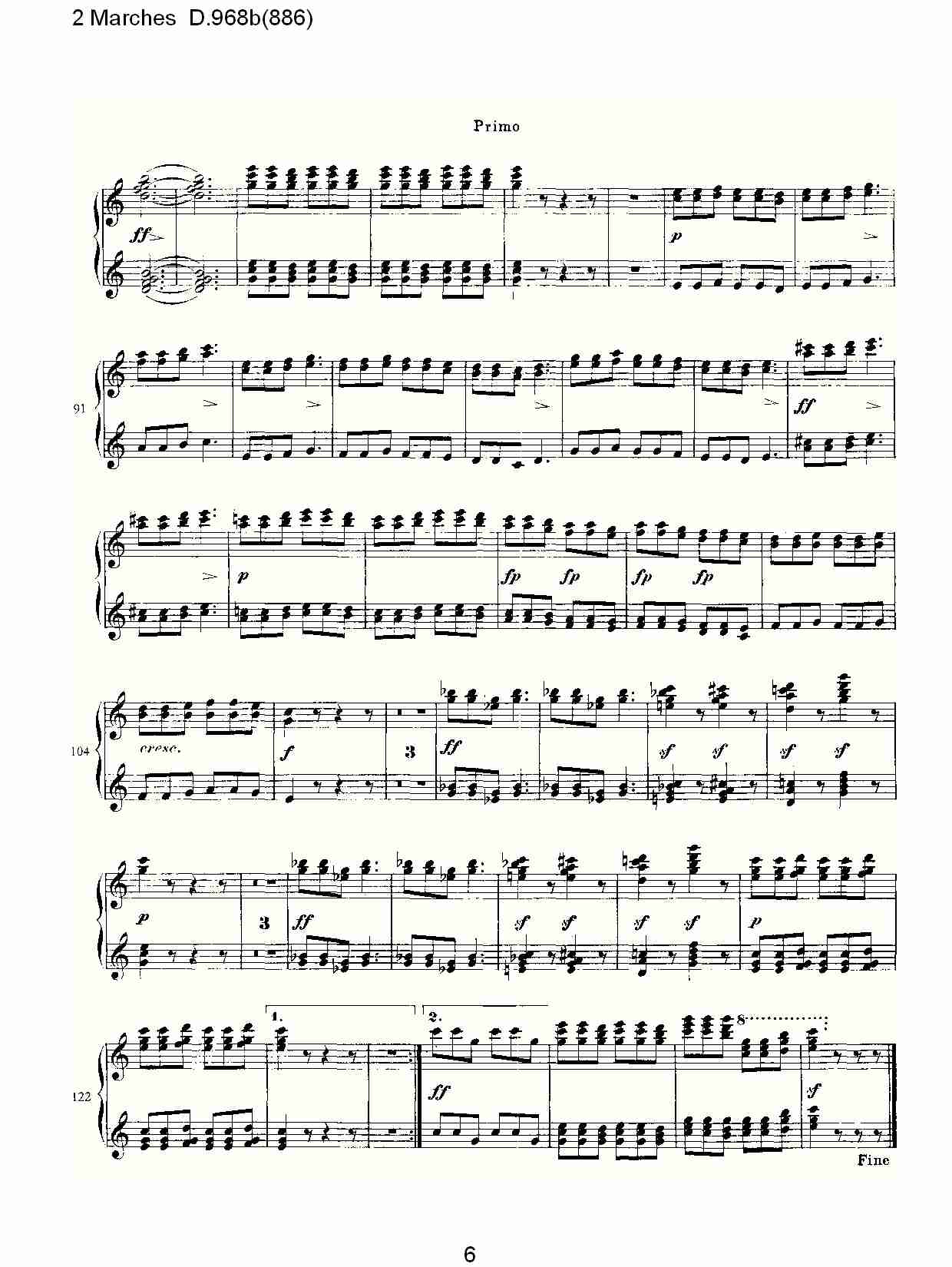 2 Marches D.968b(886)   2进行曲D.968b(886)（二）
