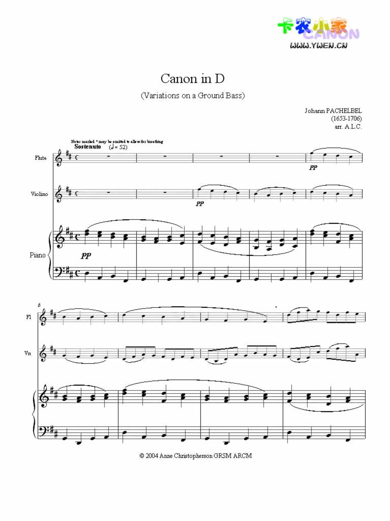 canon in D