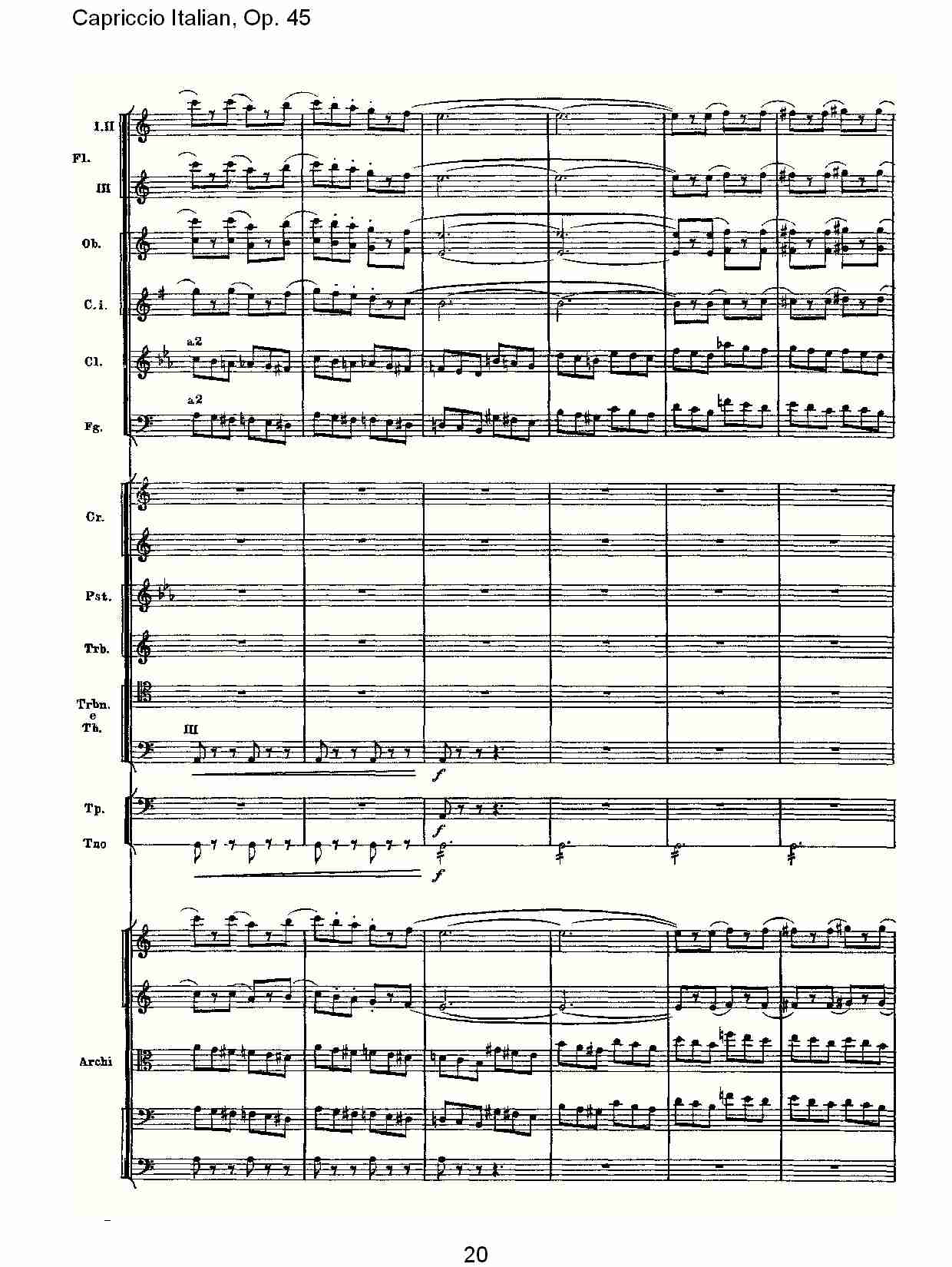 意大利幻想曲,Op.45第二部（四）