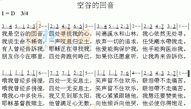 空谷的回音